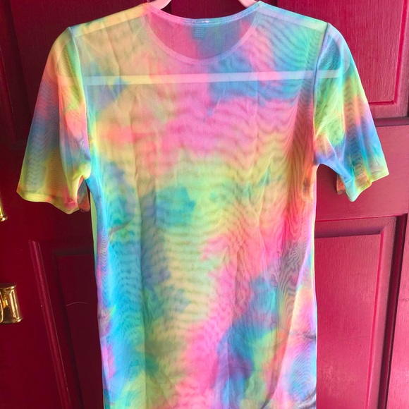 Rainbow mesh mini dress - Picture 1 of 3